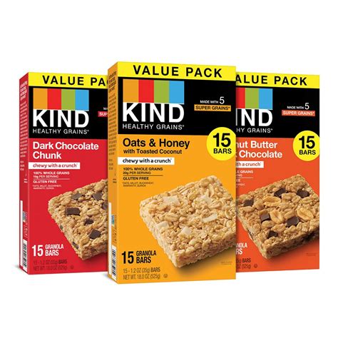 KIND Healthy Grains Bars Variety Pack - Wholesome Snacks Packed with Supergrains - Albertsons