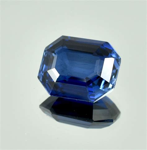 AAA Natural Flawless Ceylon Blue Sapphire Loose Radiant Gemstone Cut