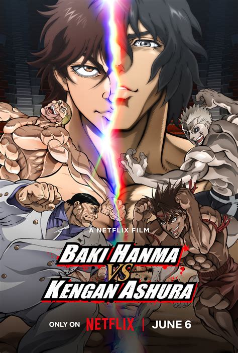 Baki Hanma Vs Kengan Ashura Of Mega Sized Movie Poster Image