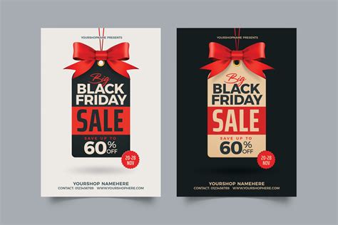 Black Friday Sale Flyers | Flyer Templates ~ Creative Market