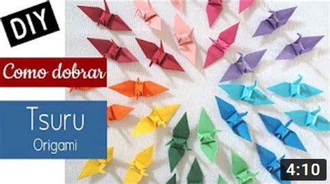 Como fazer um Tsuru origami Sakura Origami Ateliê