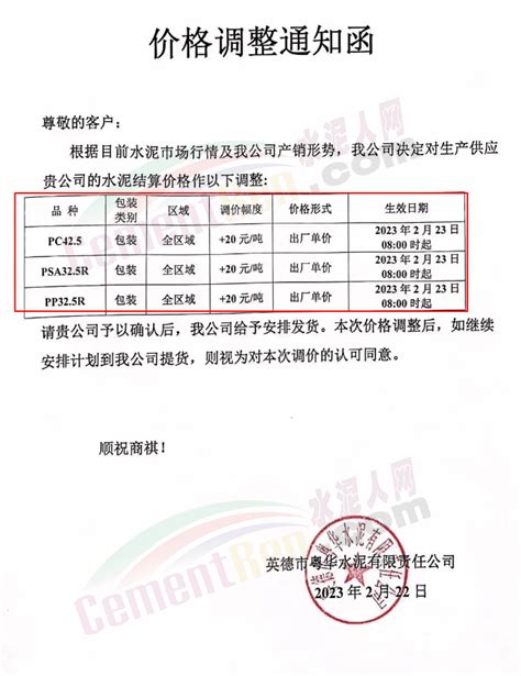 红狮、华润、塔牌、台泥、光大等30多家水泥企业通知涨价（附函） 水泥人网 水泥行业主流媒体服务平台 水泥人网 水泥行情、水泥项目、水泥