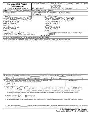 Fillable Online Ht Usembassy Request For Proposal Fax Email