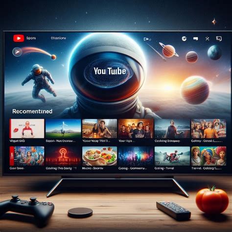 Premium Photo Cinematic Experience Youtube App On Tv Screen