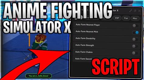 Update Anime Fighting Simulator X Script Hack Auto Farm Inf Yen