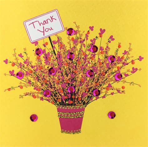 Thank You Flowers - N1661 (Pack of 5) – Jaab Cards