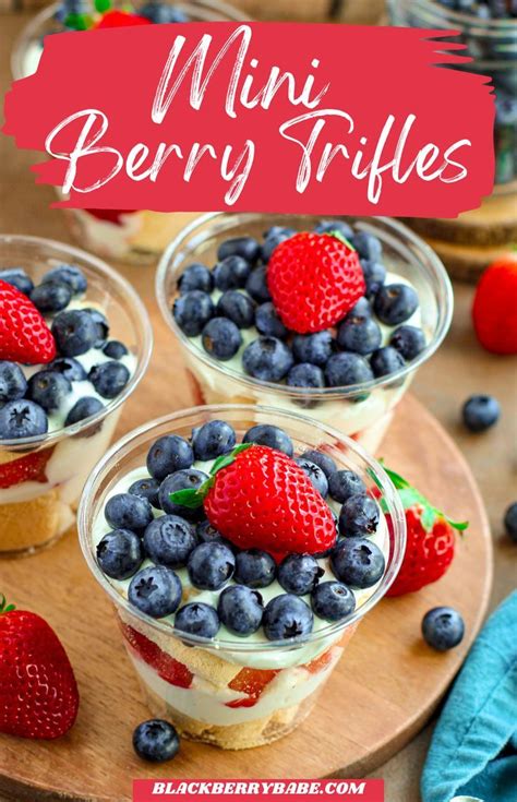 Berry Patriotic Th Of July Trifles Recipe Savory Holiday Recipes