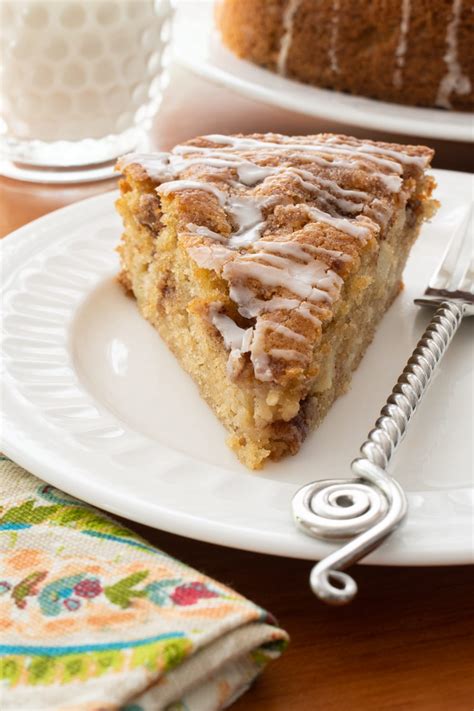 Glazed Cinnamon Apple Cake For The Love Of Cooking