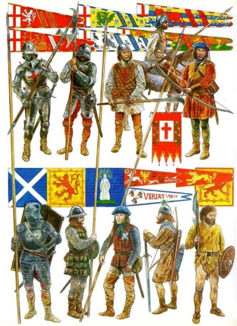 English And Scottish Soldiers Of Flodden 1513 Medieval History