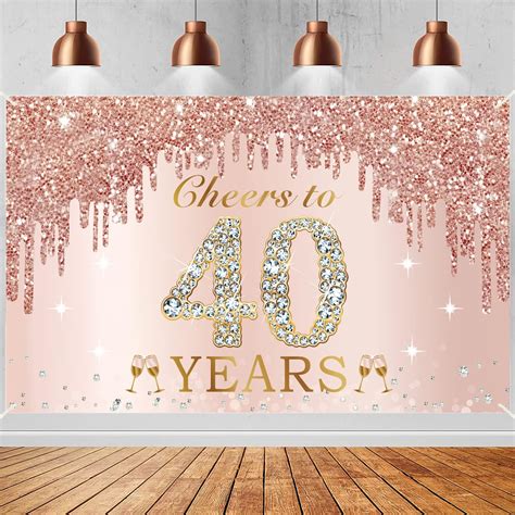 Amazon Happy Th Birthday Backdrop Banner Fierce Fabulous And