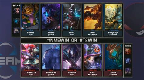 NME Vs T8 Game 1 Highlights ENEMY ESPORTS Vs TEAM 8 Week 3 NA LCS