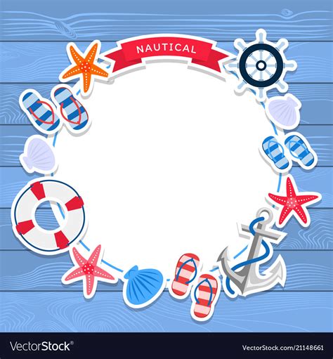 Nautical background design Royalty Free Vector Image