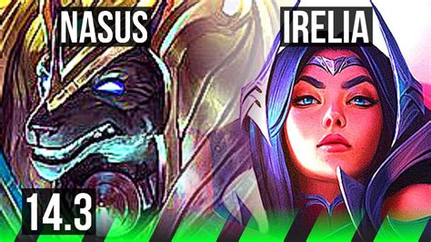 Nasus Vs Irelia Jng Games Br Diamond Youtube