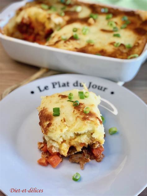 Hachis Parmentier au porc et aux petits légumes Diet Délices