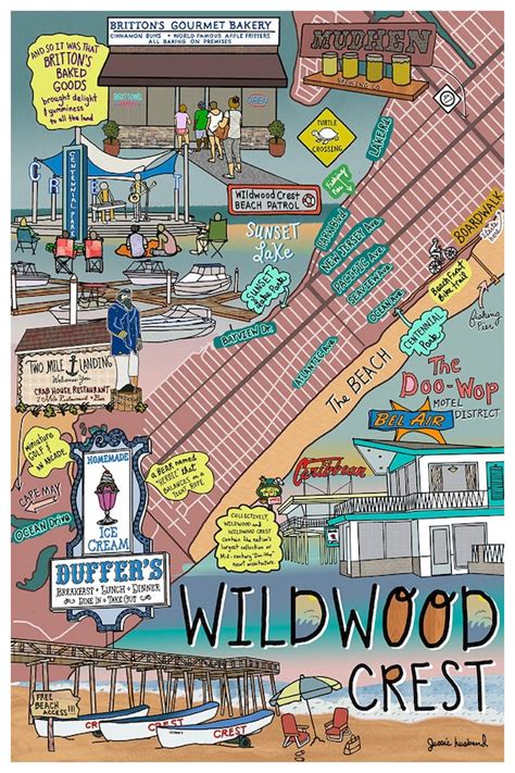 Wildwood Nj Zip Code Map - Cristy Claudetta