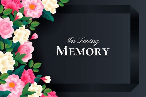 Free Vector Gradient In Loving Memory Background