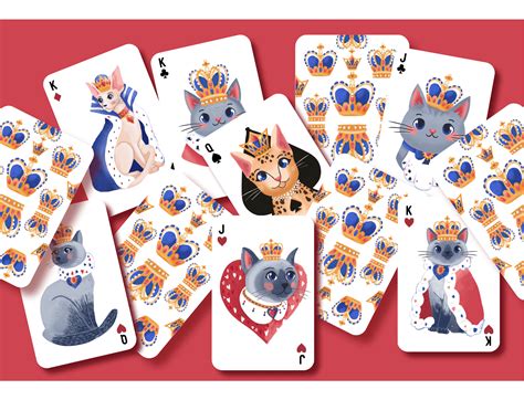 Royal Cats Playing Cards Design Behance