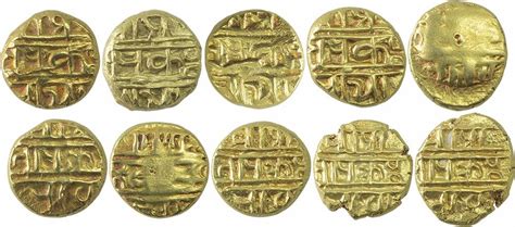 Gold Varaha Coins of Krishnadevaraya of Vijayanagara Empire.