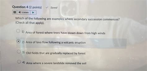 Solved Question 4 2 ﻿points ﻿saved Which Of The Following