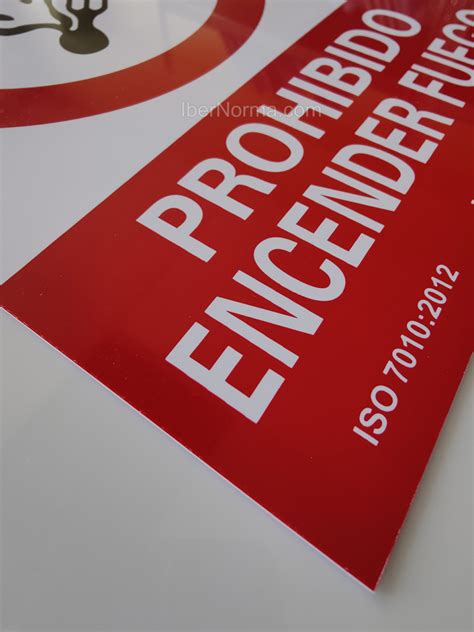 Señal Prohibido Encender Fuego Pvc Nmz Normaluz