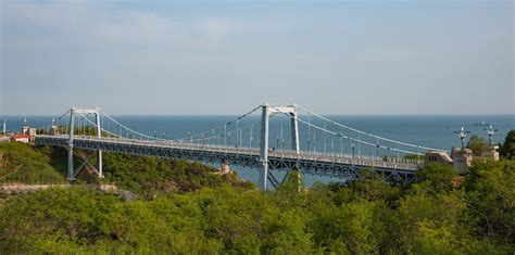 Beida Suspension Bridge Dalian 1987 Structurae