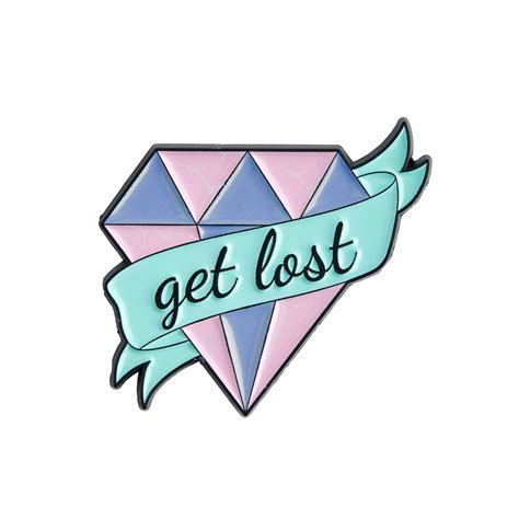 Get Lost Enamel Pin 355 Cybershop Australia