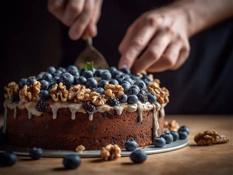 Bolo De Mirtilo E Noz Delícias Culinárias Caseiras De Um Chef