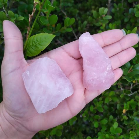 Pedra Bruta Quartzo Rosa P E M Amor E Paz Cristal Natural Shopee Brasil