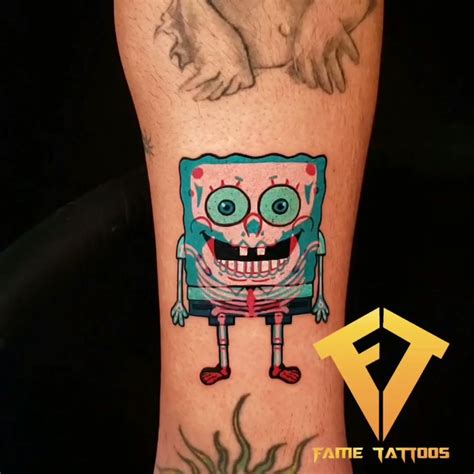 Sponge Bob Video D Tattoo Tattoos Sleeve Tattoos