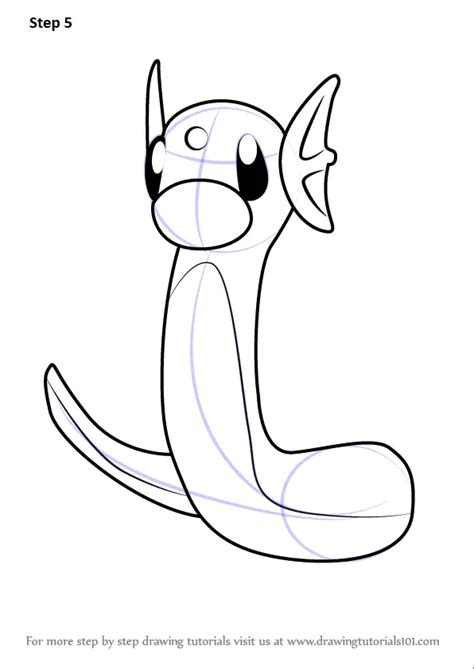 Dratini Pokemon Coloring Pages Sketch Coloring Page