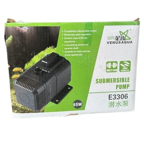 Venus Aqua E3303 Submersible Pump 26 Watts Onyx Aqua Farm