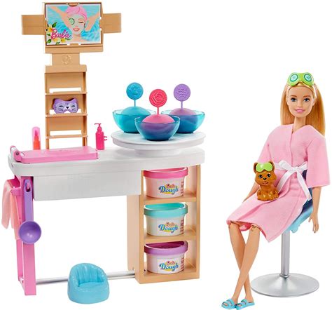 Barbie Face Mask Spa Day A Super Cute Spa Playset With Barbie Doll