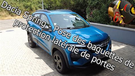 TUTO Dacia Spring Pose des baguettes de protection latérale de portes