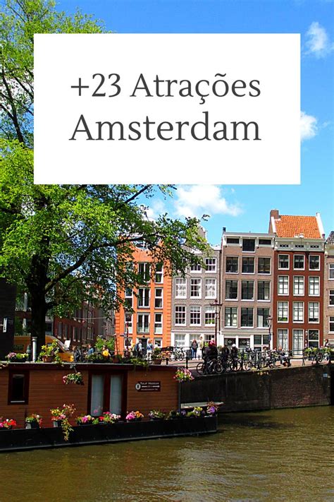 The Canals And Buildings In Amsterdam With Text Overlay That Reads 23