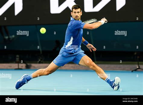 Melbourne Australia Th Jan Tennis Player Novak Djokovic From