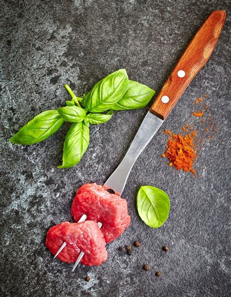 Fresh raw meat cuts stock photo. Image of market, loin - 56234458