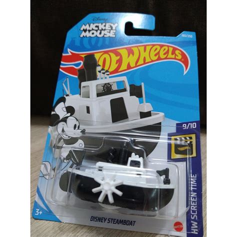 Hot Wheels Disney Steamboat Mickey Mouse Shopee Brasil