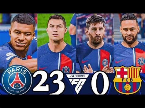 Ronaldo Messi Mbappé Neymar All Stars Together FC24 UEFA Champions