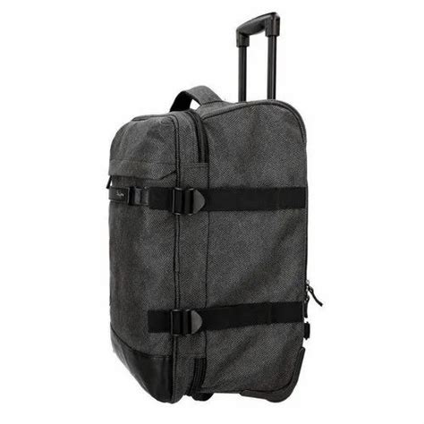 sangam enterprises black jute luggage trolley bag  travelling  rs
