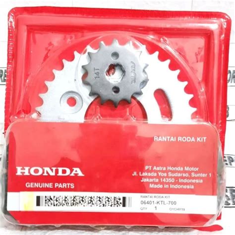 Original Gearset Rantai Ahm Rantai Roda Kit Gear Set Drive Chain Kit