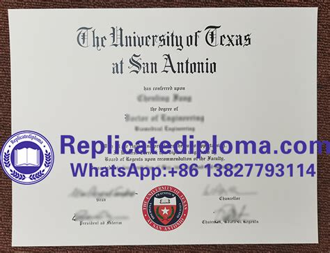 Order University Of Texas At San Antonio Diploma Fake UTSA Degree