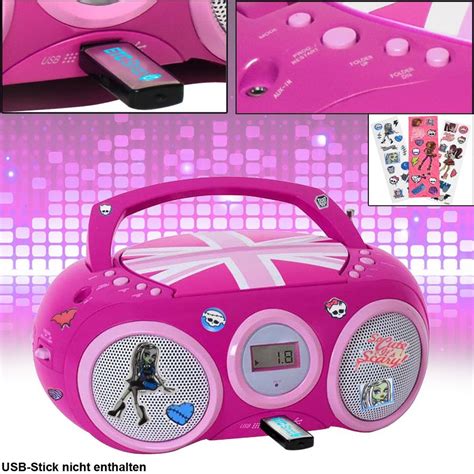 Etc Shop Radio Cd Spieler Stereo Radio Usb Anlage Mädchen Kinder Zimmer Im