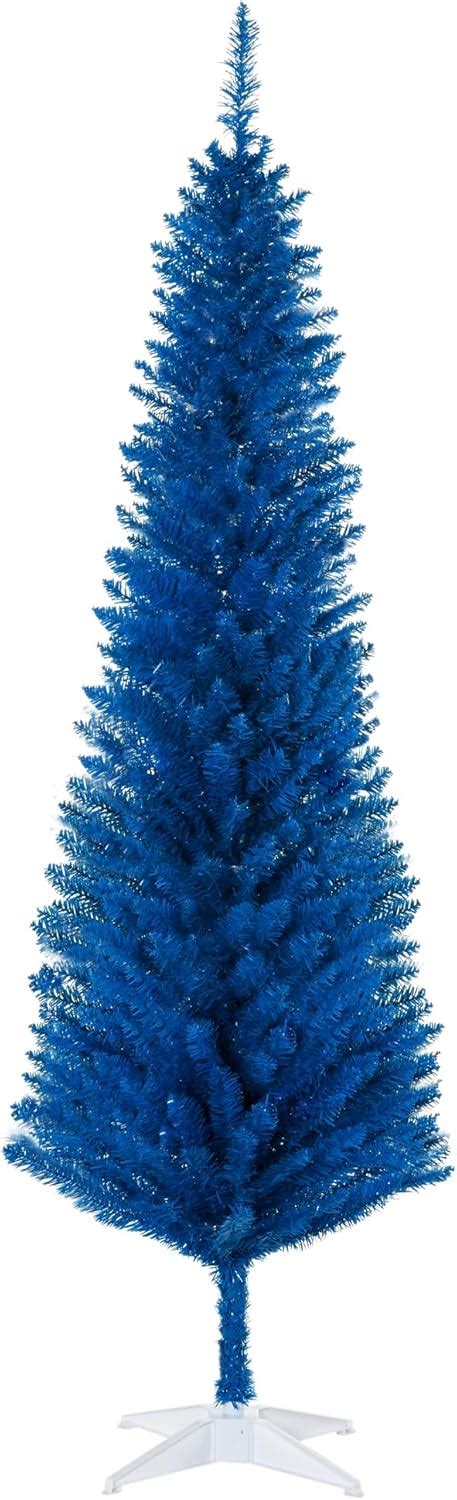 Amazon Homcom Artificial Pencil Christmas Tree Slim Xmas Tree