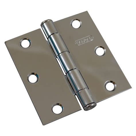 Onward 2 Pack 3 In 76 Mm Full Mortise Butt Hinge Chrome The Home Depot Canada