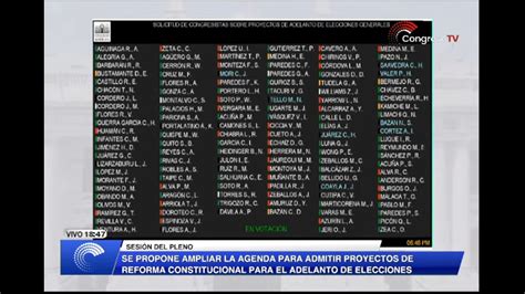 Wilber Huacasi On Twitter Ltimo Con Votos Aprueban Retomar En