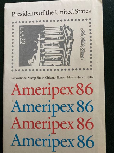 Ameripex 86 Presidents Of The United States International Stamp Show