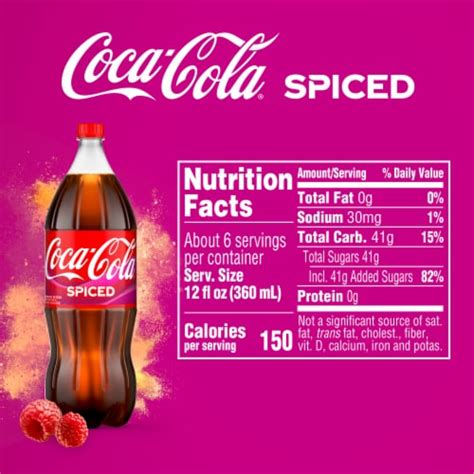 Coca Cola Spiced Raspberry Soda Bottle Liter Frys Food Stores