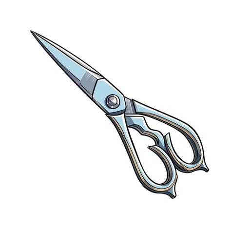 Premium Vector Hand Drawn Scissor Cartoon Vector Illustration Clipart