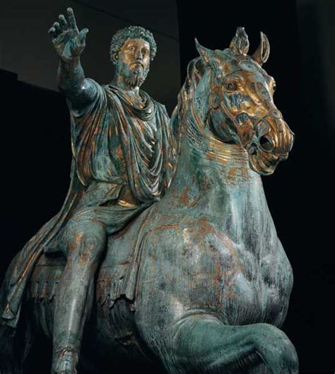 Statua Equestre Di Marco Aurelio Scultura 161 180 D C Bronzo Cm 424