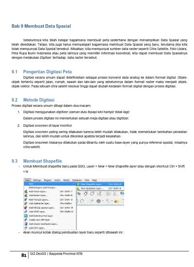 Bab Membuat Data Spasial